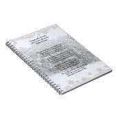 Carnet Stopper par Woods Soirée Neige Robert Frost Poème (Côté Droit)