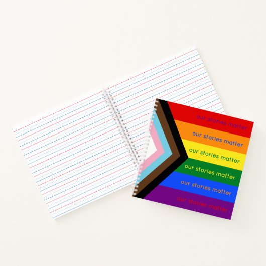 Carnet Stories Matter Intersectional Pride Flag Rainbow (Intérieur)