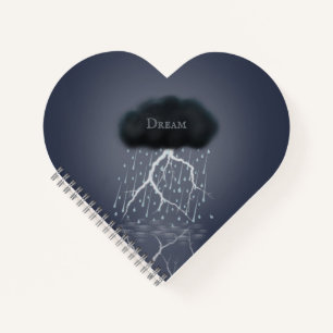 Carnet Storm Cloud Lightning & Rain Surreal Personnalisé
