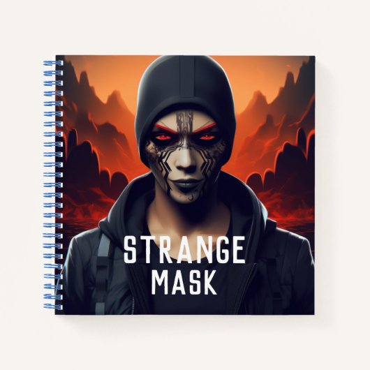 Carnet Strange mask (Devant)