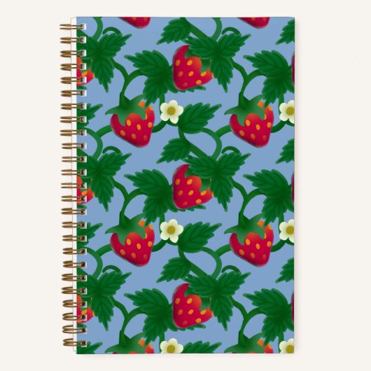 Carnet Strawberry Blue (Recto)