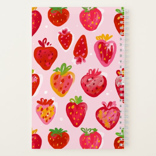 Carnet Strawberry Delight Pattern (Verso)