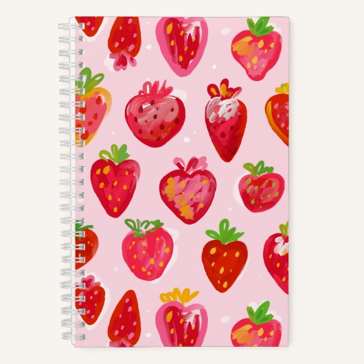 Carnet Strawberry Delight Pattern (Recto)