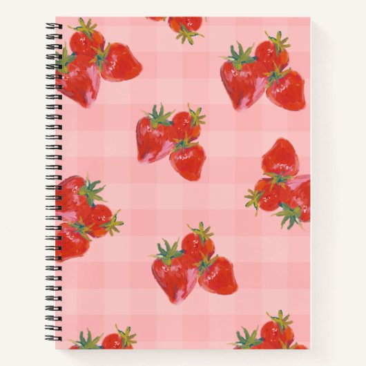 Carnet Strawberry Fields | Jolie esthétique de fru (Devant)