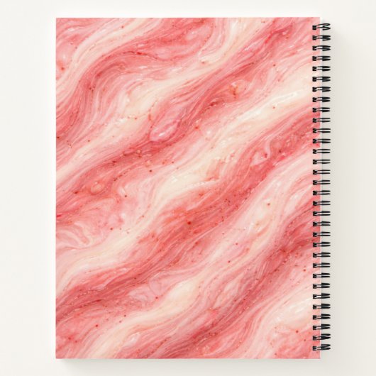 Carnet Strawberry Milkshake Marble Texture (Dos)