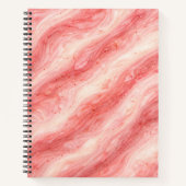 Carnet Strawberry Milkshake Marble Texture (Devant)