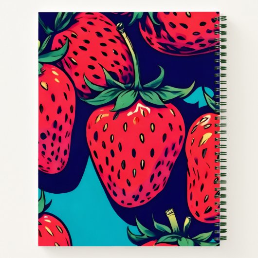 Carnet Strawberry spiral notebook (Dos)