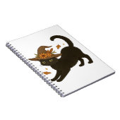 Carnet Stretting Chat Noir - Witchy Automne Classique T-S (Côté Droit)