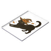 Carnet Stretting Chat Noir - Witchy Automne Classique T-S (Côté gauche)