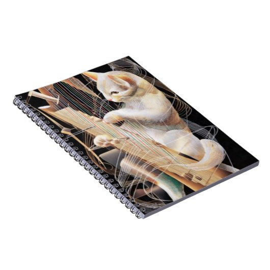 Carnet Strings of Imagination – Surreal Cat Notebook (Côté Droit)