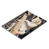 Carnet Strings of Imagination – Surreal Cat Notebook (Côté gauche)