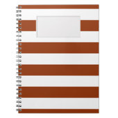 Carnet STRIPES Brown réglable (Devant)