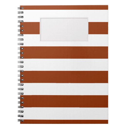 Carnet STRIPES Brown réglable (Devant)