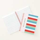 Carnet Stripes lumineuses et nom (Intérieur)