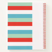 Carnet Stripes lumineuses et nom (Dos)