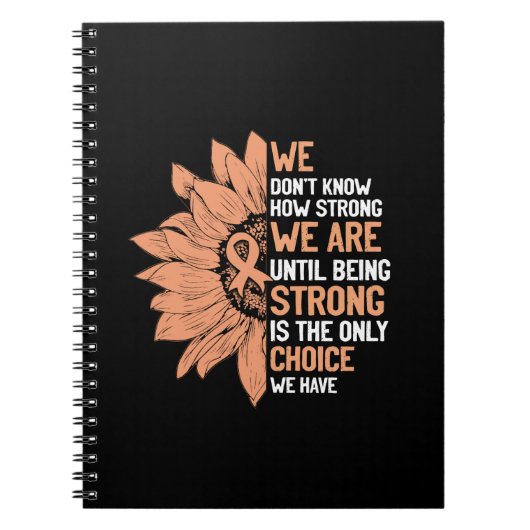 Carnet Strong Is The Only Choice Uterine Cancer Awareness (Devant)