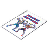 Carnet Strong to the Bone – Funny Skeleton Muscle Design (Côté gauche)