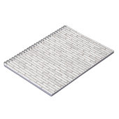 Carnet Structure de modèle de briques de mur (Côté gauche)