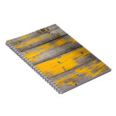 Carnet Structure jaune mur en bois texture (Côté Droit)