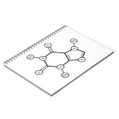 Carnet structure moléculaire de la caféine (Côté gauche)