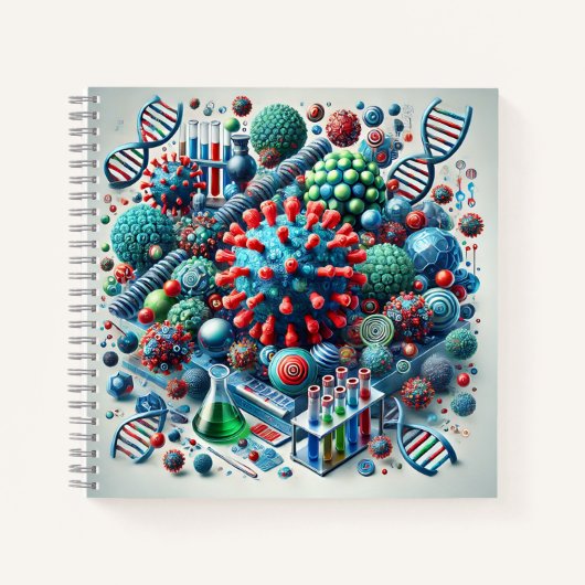 Carnet Structures de virus & Recherche génétique (Devant)