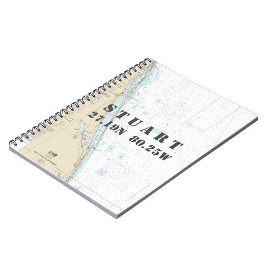 Carnet Stuart FL Latitude de Nautical Chart (Côté gauche)