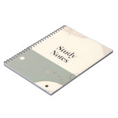 Carnet Student Study Notebook Minimalist Aesthetic Notes (Côté gauche)