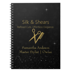 Carnet Studio de Cheveux de luxe avec Parties scintillant