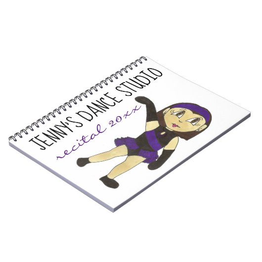 Carnet Studio de Danse customisée Considérant Mémoires En (Côté gauche)