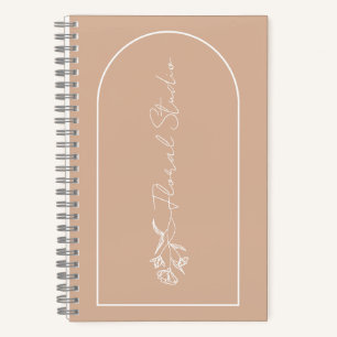Carnet Studio Floral Minimaliste Personnalisable
