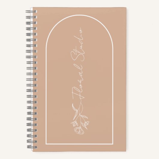 Carnet Studio Floral Minimaliste Personnalisable (Recto)