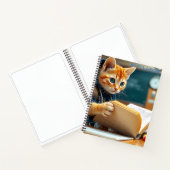 Carnet 📚 Study Buddy Kitten - Adorable Scholar Notebook (Intérieur)