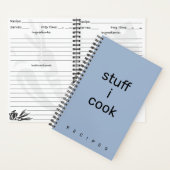 Carnet Stuff I Cook recipe book (À l'intérieur)