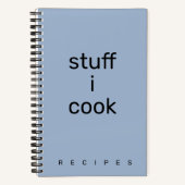 Carnet Stuff I Cook recipe book (Recto)