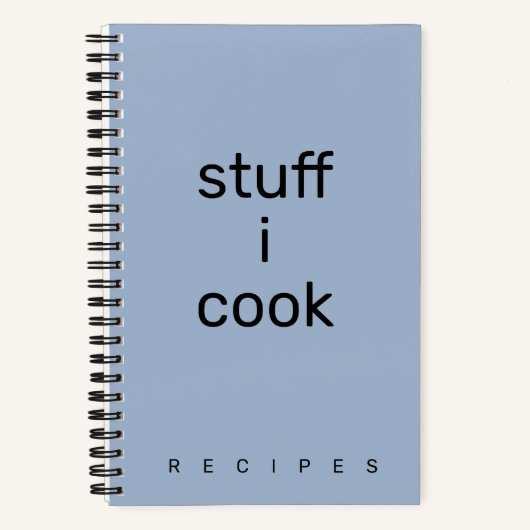 Carnet Stuff I Cook recipe book (Recto)