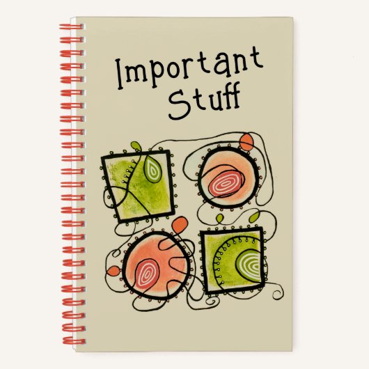 Carnet Stuff important 8.5x5.5 (Recto)