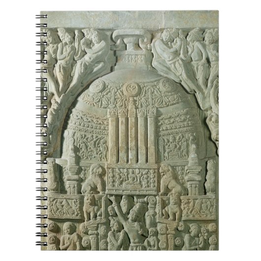 Carnet Stupa bouddhiste, Nagarjunakonda (chaux) (Devant)