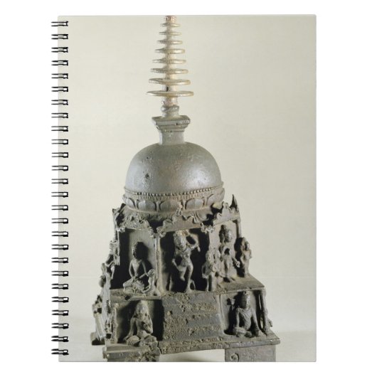 Carnet Stupa, Pala, Nalanda, le Bihar (bronze) (Devant)