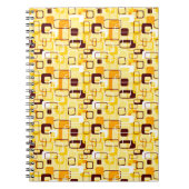 Carnet Style abstrait jaune et noir moderne (Devant)