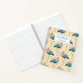 Carnet Style Art déco inspiré pêche motif flamingo (Intérieur)