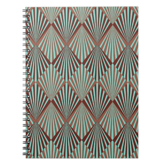 Carnet Style Art Déco, texture transparente. (Devant)