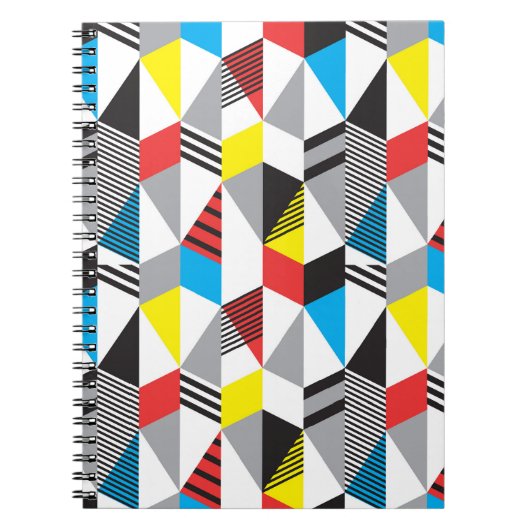 Carnet Style Bauhaus rétro : Abstrait sans couture (Devant)