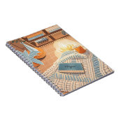 Carnet Style Boho chaleureux et Abstrait (Côté Droit)