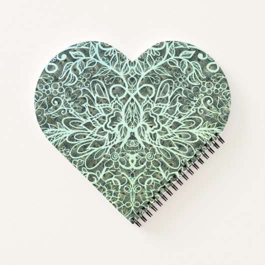 Carnet Style Boho | Grunge Ombre Floral Art (Dos)