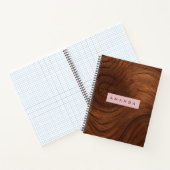 Carnet Style Bois Rustique Personnalisé (Intérieur)