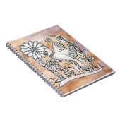 Carnet Style cardinal et mexicain d'écorce (Côté Droit)