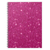 Carnet Style Classique de la Saint-Valentin Rose Pailleté (Devant)