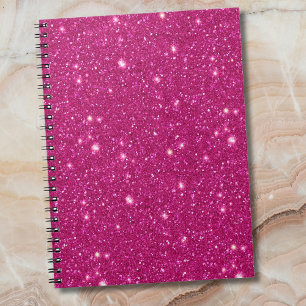 Carnet Style Classique de la Saint-Valentin Rose Pailleté