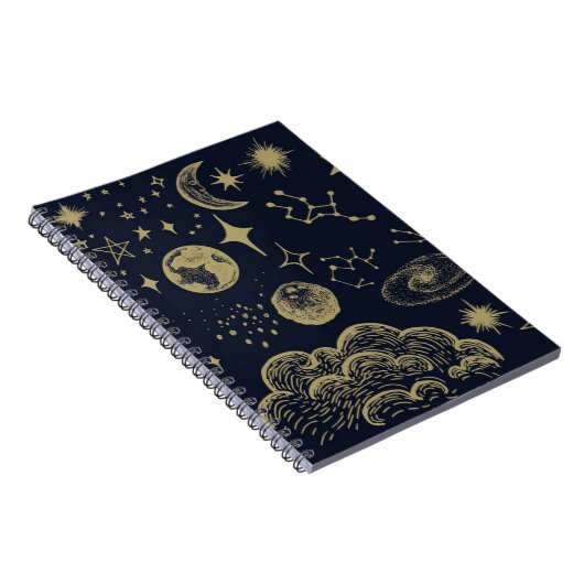 Carnet Style classique Sun&Moon&Star Divination Astrologi (Côté Droit)