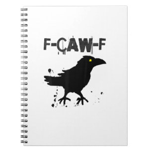 Carnet Style Créatif Humour Corbeau Café Grunge